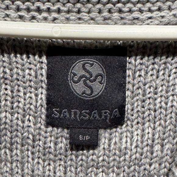 SANSARA Wool blend knit cardigan sweater Small oversized fit - Picture 12 of 13